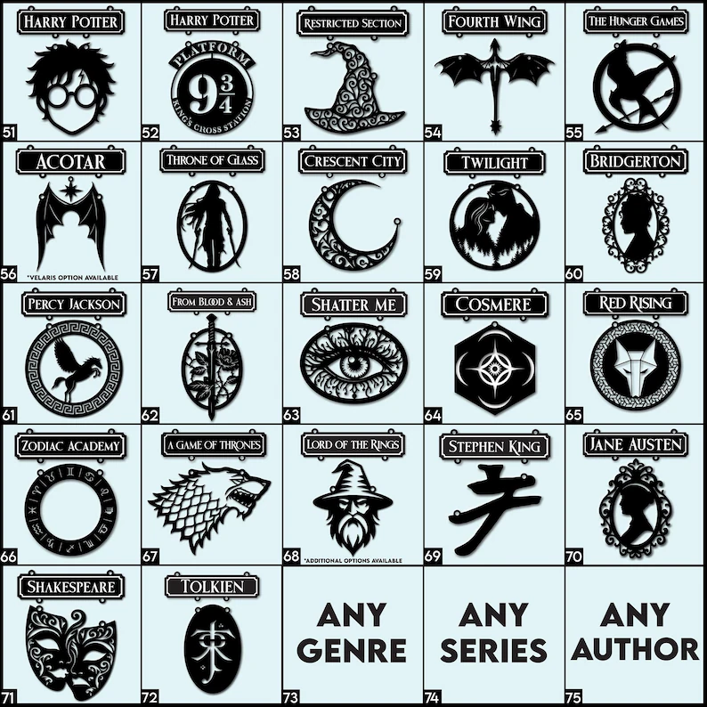 Book Series Divider (Set of 10)